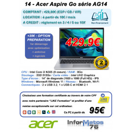 14 - Acer Aspire Go série AG14 - C3